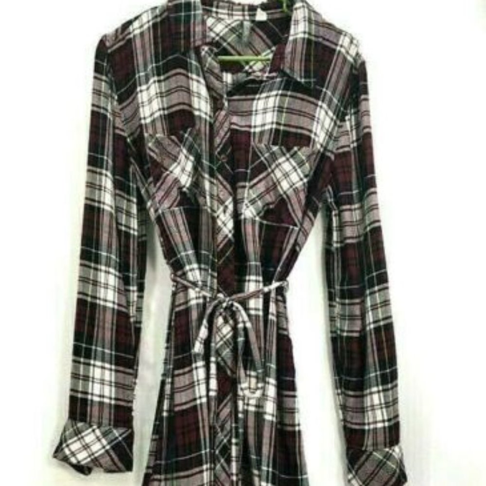 Flannel tunic dress Size Small Allison Joy